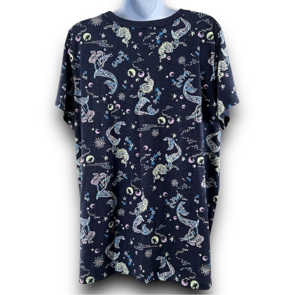 Nwt TORRID Navy Mermaid SS Vintage Tee Size 12 - Picture 13 of 14